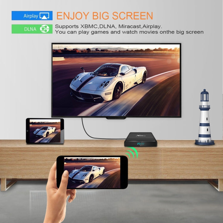 X96 Air 8K Smart TV BOX Android 9.0 Media Player with Remote Control, Quad-core Amlogic S905X3, RAM: 4GB, ROM: 32GB, Dual Band WiFi, Bluetooth, UK Plug - Amlogic S905 by PMC Jewellery | Online Shopping South Africa | PMC Jewellery | Buy Now Pay Later Mobicred