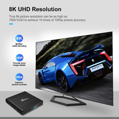 X96 Air 8K Smart TV BOX Android 9.0 Media Player with Remote Control, Quad-core Amlogic S905X3, RAM: 4GB, ROM: 64GB, Dual Band WiFi, Bluetooth, EU Plug - Amlogic S905 by PMC Jewellery | Online Shopping South Africa | PMC Jewellery | Buy Now Pay Later Mobicred