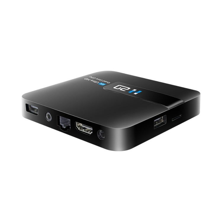 H20 4K Smart TV BOX Android 10.0 Media Player with Remote Control, Quad Core RK3228A, RAM: 1GB, ROM: 8GB, 2.4GHz WiFi, US Plug - RK3228A by PMC Jewellery | Online Shopping South Africa | PMC Jewellery | Buy Now Pay Later Mobicred