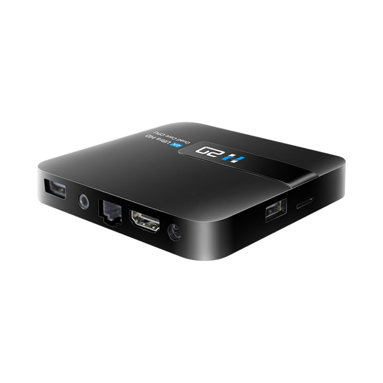 H20 4K Smart TV BOX Android 10.0 Media Player with Remote Control, Quad Core RK3228A, RAM: 1GB, ROM: 8GB, 2.4GHz WiFi, UK Plug - RK3228A by PMC Jewellery | Online Shopping South Africa | PMC Jewellery | Buy Now Pay Later Mobicred