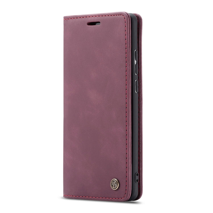 CaseMe-013 Multifunctional Horizontal Flip Leather Case with Card Slot & Holder for Galaxy M10(Wine Red) - Galaxy Phone Cases by CaseMe | Online Shopping South Africa | PMC Jewellery | Buy Now Pay Later Mobicred