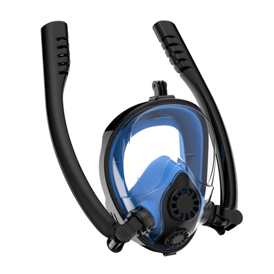 Water Sports Diving Equipment Full Dry Silicone Diving Mask Swimming Glasses for GoPro Hero11 Black / HERO10 Black / HERO9 Black /HERO8 / HERO7 /6 /5 /5 Session /4 Session /4 /3+ /3 /2 /1, Insta360 ON ... ion and Other Action Cameras, Size:S/M(Black Blue) - Diving Mask by PMC Jewellery | Online Shopping South Africa | PMC Jewellery | Buy Now Pay Later Mobicred