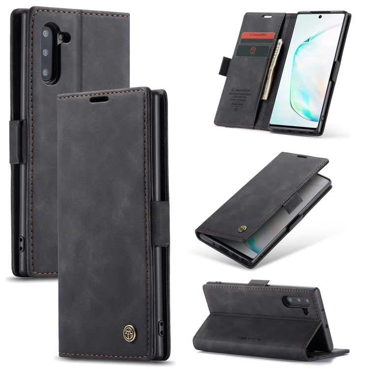 CaseMe-013 Multifunctional Horizontal Flip Leather Case with Card Slot & Holder for Galaxy Note 10(Black) - Galaxy Phone Cases by CaseMe | Online Shopping South Africa | PMC Jewellery | Buy Now Pay Later Mobicred