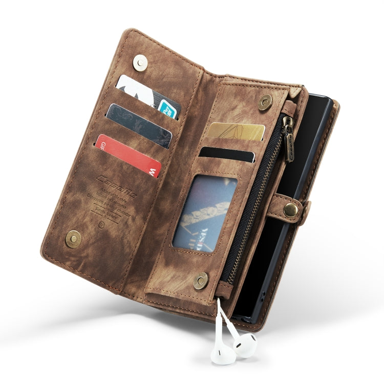 For Samsung Galaxy Note10 CaseMe-008 Detachable Multifunctional Flip Leather Phone Case(Brown) - Galaxy Phone Cases by CaseMe | Online Shopping South Africa | PMC Jewellery | Buy Now Pay Later Mobicred