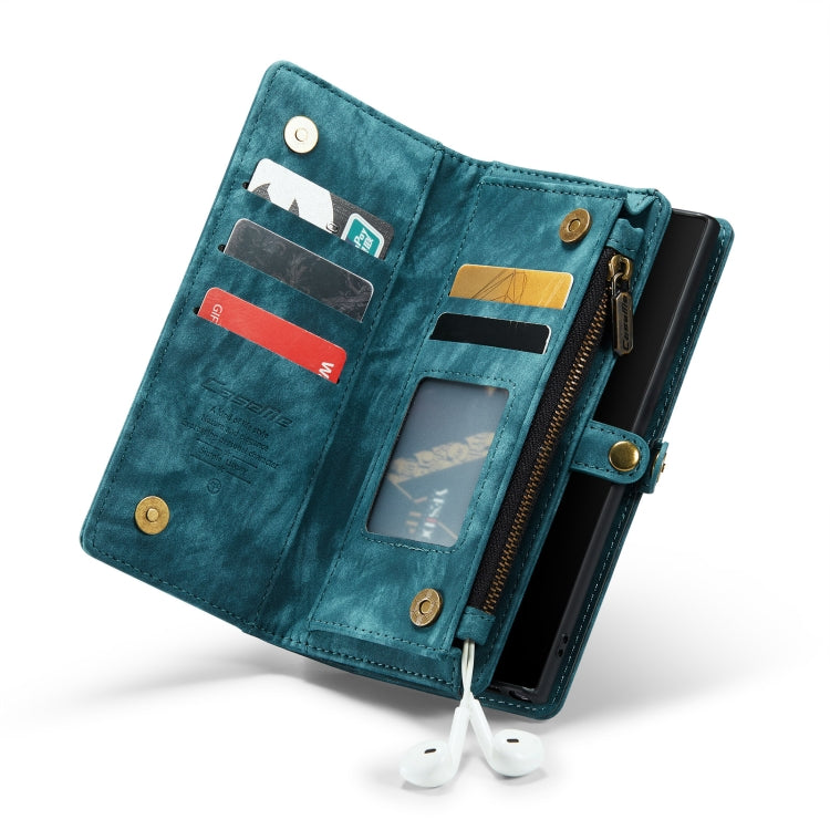 For Samsung Galaxy Note10 CaseMe-008 Detachable Multifunctional Flip Leather Phone Case(Blue) - Galaxy Phone Cases by CaseMe | Online Shopping South Africa | PMC Jewellery | Buy Now Pay Later Mobicred