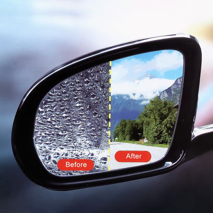 For Citroen C-Quatre 2012-2018 Car PET Rearview Mirror Protective Window Clear Anti-fog Waterproof Rain Shield Film - Auto Film by PMC Jewellery | Online Shopping South Africa | PMC Jewellery | Buy Now Pay Later Mobicred