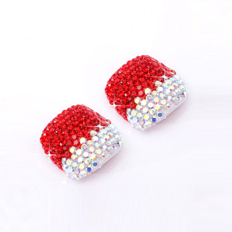 2 PCS Crystal Fake Nail Art Tips Rhinestone Full Cover Toenails Decals Stickers(NO:31) - Nail Stickers by PMC Jewellery | Online Shopping South Africa | PMC Jewellery | Buy Now Pay Later Mobicred