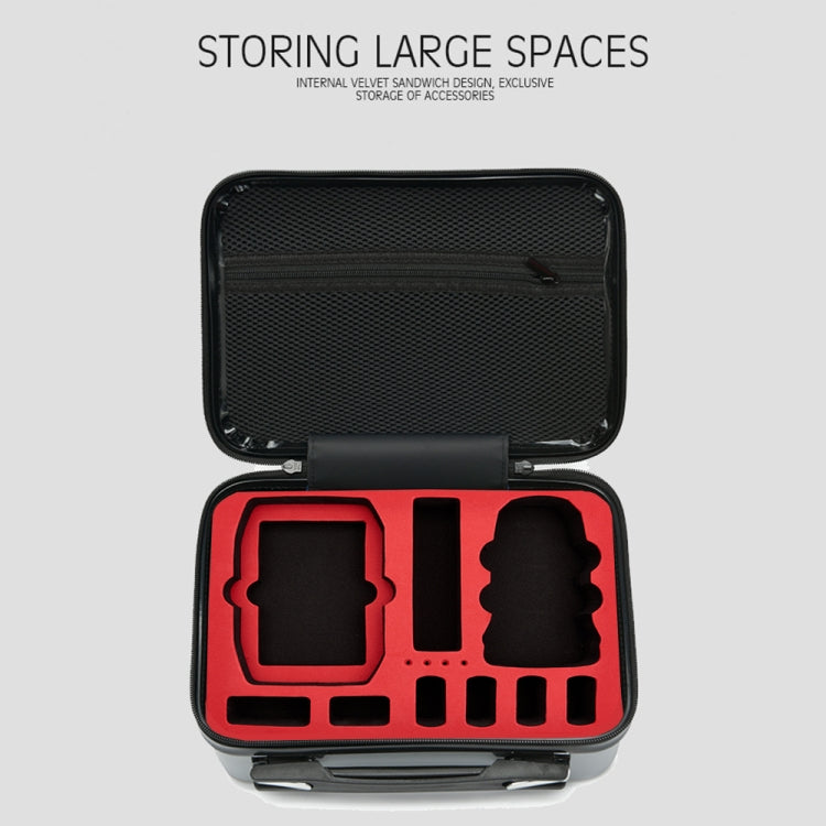 ls-S004 Portable Waterproof Drone Handbag Storage Bag for DJI Mavic Mini 2(Black + Red Liner) - Backpacks & Bags by PMC Jewellery | Online Shopping South Africa | PMC Jewellery | Buy Now Pay Later Mobicred