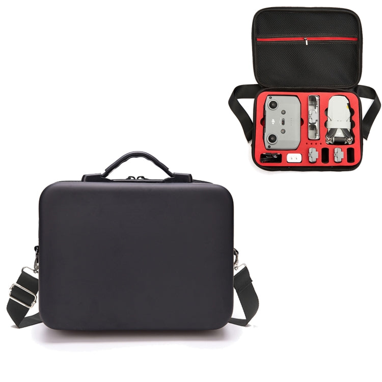 LS4456 Portable Drone PU Shoulder Storage Bag Handbag for DJI Mavic Mini 2(Black + Red Liner) - Carry Cases & Bags by PMC Jewellery | Online Shopping South Africa | PMC Jewellery | Buy Now Pay Later Mobicred