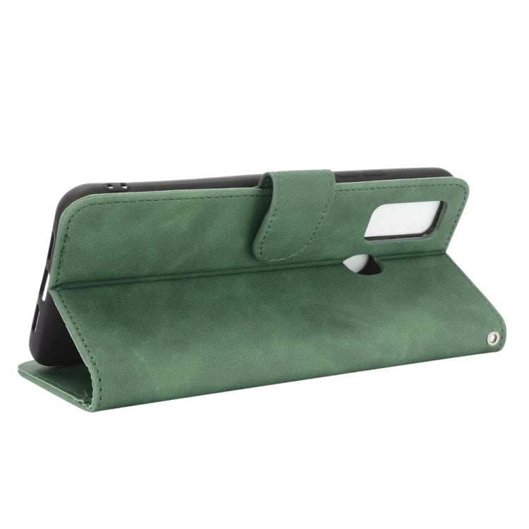 For DOOGEE N30 Solid Color Skin Feel Magnetic Buckle Horizontal Flip Calf Texture PU Leather Case with Holder & Card Slots & Wallet(Green) - More Brand by PMC Jewellery | Online Shopping South Africa | PMC Jewellery | Buy Now Pay Later Mobicred