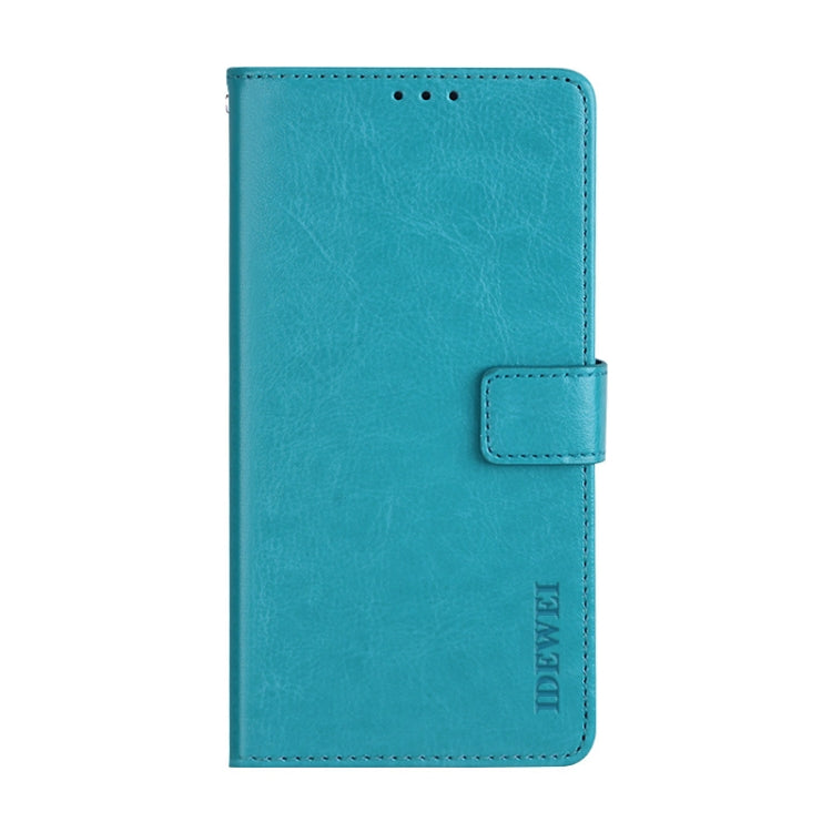 For Fujitsu Arrows RX idewei Crazy Horse Texture Horizontal Flip Leather Case with Holder & Card Slots & Wallet(Sky Blue) - More Brand by idewei | Online Shopping South Africa | PMC Jewellery | Buy Now Pay Later Mobicred