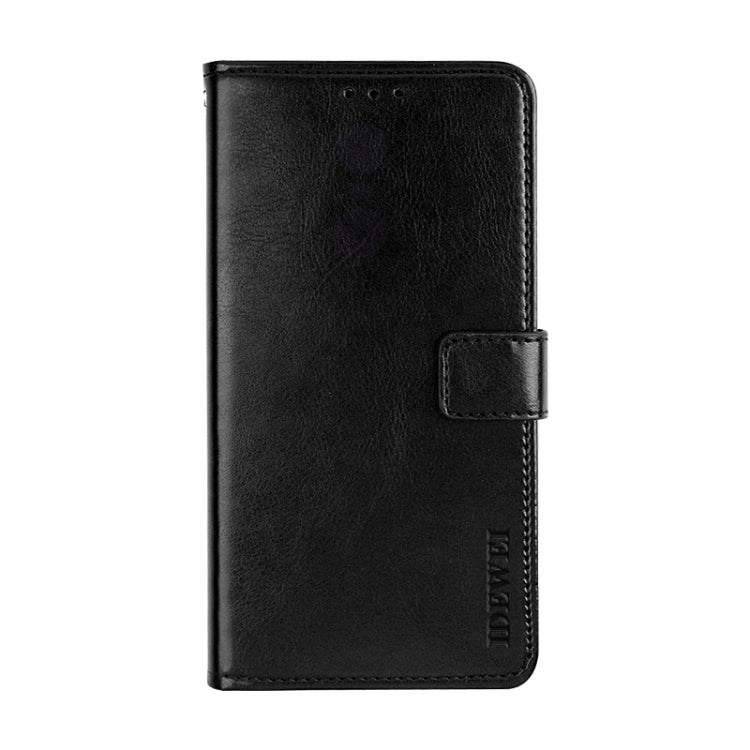 For Meizu M10 idewei Crazy Horse Texture Horizontal Flip Leather Case with Holder & Card Slots & Wallet(Black) - Meizu by idewei | Online Shopping South Africa | PMC Jewellery | Buy Now Pay Later Mobicred