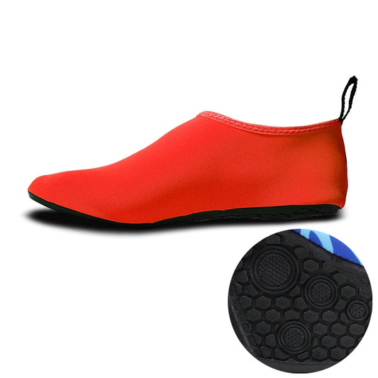 Non-slip Wear-resisting Thick Rubber Sole Diving Shoes and  Socks, One Pair, Size:M (Red) - Swimming Fins & Diving Shoes by PMC Jewellery | Online Shopping South Africa | PMC Jewellery | Buy Now Pay Later Mobicred