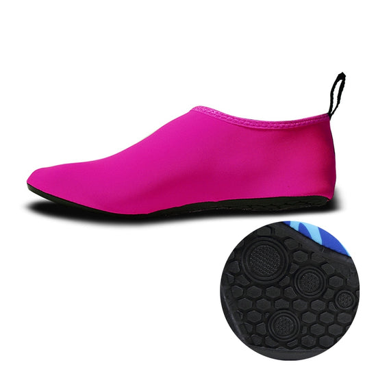 Non-slip Wear-resisting Thick Rubber Sole Diving Shoes and  Socks, One Pair, Size:M (Rose Red) - Swimming Fins & Diving Shoes by PMC Jewellery | Online Shopping South Africa | PMC Jewellery | Buy Now Pay Later Mobicred