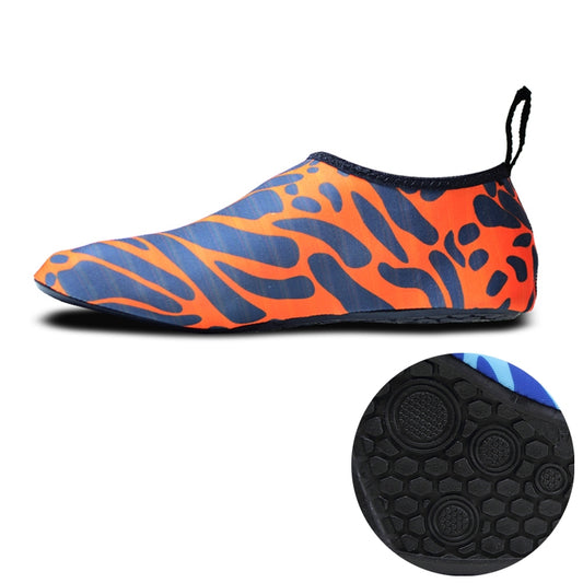 Non-slip Wear-resisting Thick Rubber Sole Diving Shoes and  Socks, One Pair, Size:XXL (Figured Orange) - Swimming Fins & Diving Shoes by PMC Jewellery | Online Shopping South Africa | PMC Jewellery | Buy Now Pay Later Mobicred