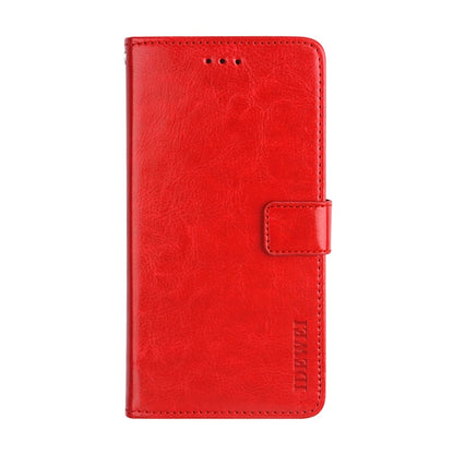 For HTC Desire 21 Pro 5G idewei Crazy Horse Texture Horizontal Flip Leather Case with Holder & Card Slots & Wallet(Red) - HTC by idewei | Online Shopping South Africa | PMC Jewellery | Buy Now Pay Later Mobicred