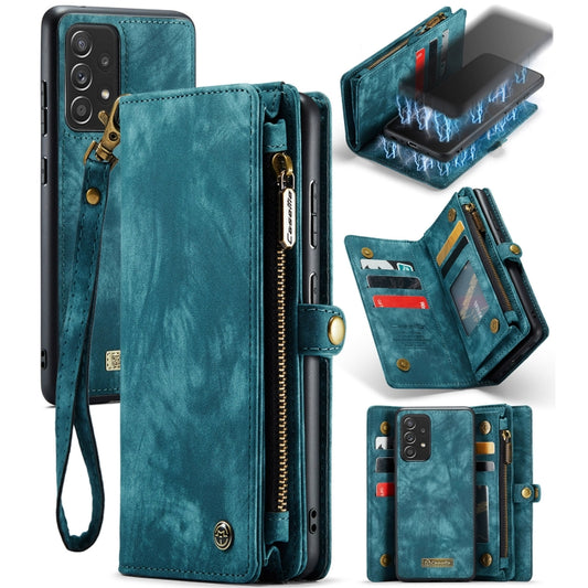 For Samsung Galaxy A72 5G / 4G CaseMe-008 Detachable Multifunctional Flip Leather Phone Case(Blue) - Galaxy Phone Cases by CaseMe | Online Shopping South Africa | PMC Jewellery | Buy Now Pay Later Mobicred