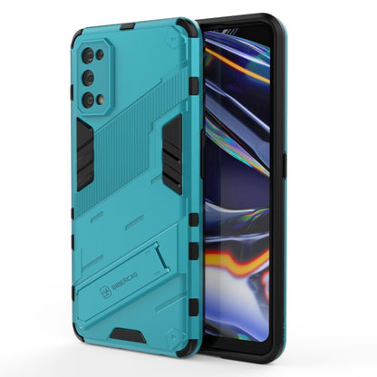 For OPPO Realme 7 Pro Punk Armor 2 in 1 PC + TPU Shockproof Case with Invisible Holder(Blue) - Realme Cases by PMC Jewellery | Online Shopping South Africa | PMC Jewellery | Buy Now Pay Later Mobicred