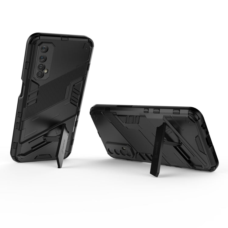 For OPPO Realme 7 Punk Armor 2 in 1 PC + TPU Shockproof Case with Invisible Holder(Green) - Realme Cases by PMC TechLife | Online Shopping South Africa | PMC TechLife | Buy Now Pay Later Mobicred