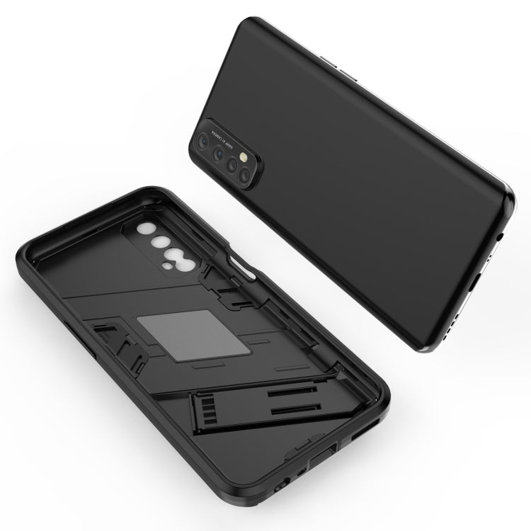 For OPPO Realme 7 Punk Armor 2 in 1 PC + TPU Shockproof Case with Invisible Holder(Green) - Realme Cases by PMC TechLife | Online Shopping South Africa | PMC TechLife | Buy Now Pay Later Mobicred