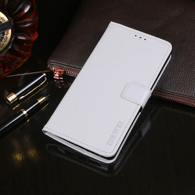 For Meizu 18 idewei Crazy Horse Texture Horizontal Flip Leather Case with Holder & Card Slots & Wallet(White) - Meizu by idewei | Online Shopping South Africa | PMC Jewellery | Buy Now Pay Later Mobicred