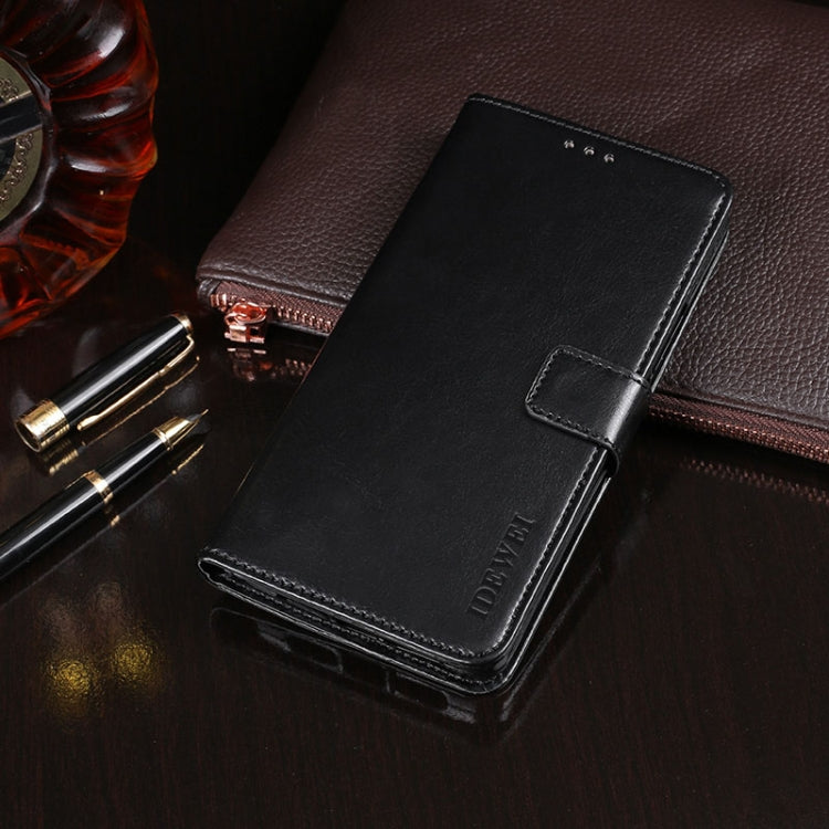 For Meizu 18 Pro idewei Crazy Horse Texture Horizontal Flip Leather Case with Holder & Card Slots & Wallet(Black) - Meizu by idewei | Online Shopping South Africa | PMC Jewellery | Buy Now Pay Later Mobicred