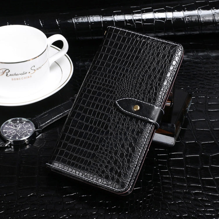 For TCL 10 SE idewei Crocodile Texture Horizontal Flip Leather Case with Holder & Card Slots & Wallet(Black) - More Brand by idewei | Online Shopping South Africa | PMC Jewellery | Buy Now Pay Later Mobicred