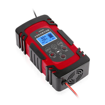 DEMUDA DC-80 Car Battery Charger 12V/24V Intelligent Pulse Repair Type Lead-acid Battery, Plug Type:JP Plug(Red) - Battery Charger by PMC Jewellery | Online Shopping South Africa | PMC Jewellery | Buy Now Pay Later Mobicred