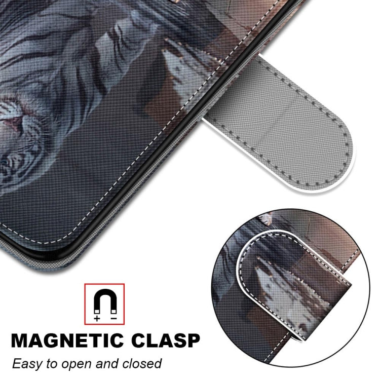 For OPPO A9 (2020) / A5 (2020) / A11X / A11 Coloured Drawing Cross Texture Horizontal Flip PU Leather Case with Holder & Card Slots & Wallet & Lanyard(Cat Becomes Tiger) - OPPO Cases by PMC Jewellery | Online Shopping South Africa | PMC Jewellery