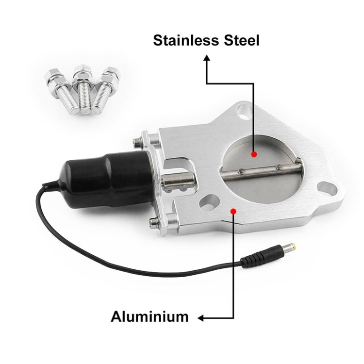 Universal Car Stainless Steel Racing Electric Exhaust Cutout Valves Control Motor, Size:2.25 inch - Exhaust Pipes by PMC Jewellery | Online Shopping South Africa | PMC Jewellery | Buy Now Pay Later Mobicred