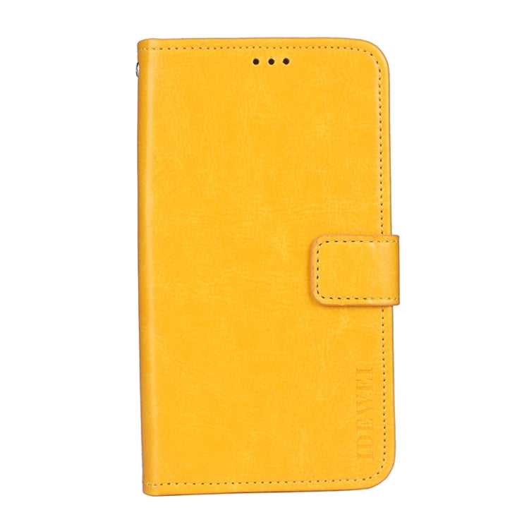 For Ulefone Armor 10 5G idewei Crazy Horse Texture Horizontal Flip Leather Case with Holder & Card Slots & Wallet(Yellow) - More Brand by idewei | Online Shopping South Africa | PMC Jewellery | Buy Now Pay Later Mobicred