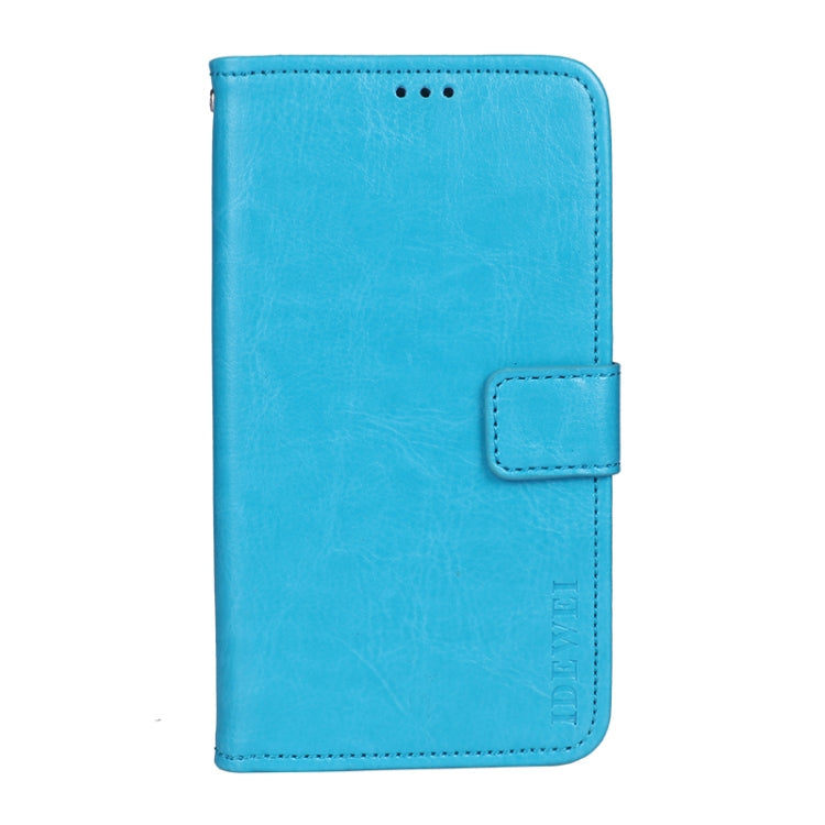 For Ulefone Armor 10 5G idewei Crazy Horse Texture Horizontal Flip Leather Case with Holder & Card Slots & Wallet(Sky Blue) - More Brand by idewei | Online Shopping South Africa | PMC Jewellery | Buy Now Pay Later Mobicred