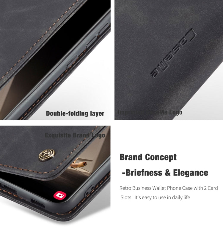 For Samsung Galaxy S21 FE CaseMe 013 Multifunctional Horizontal Flip Leather Case, with Card Slot & Holder & Wallet(Black) - Galaxy Phone Cases by CaseMe | Online Shopping South Africa | PMC Jewellery | Buy Now Pay Later Mobicred