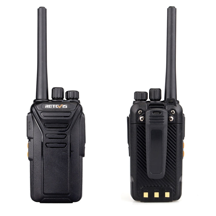 RETEVIS RT27 0.5W EU Frequency 446MHz 16CHS FRS Two Way Radio Handheld Walkie Talkie, EU Plug(Black) - Handheld Walkie Talkie by RETEVIS | Online Shopping South Africa | PMC Jewellery