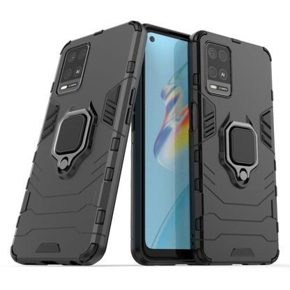 For OPPO A54 4G Shockproof PC + TPU Protective Case with Magnetic Ring Holder(Black) - OPPO Cases by PMC Jewellery | Online Shopping South Africa | PMC Jewellery | Buy Now Pay Later Mobicred