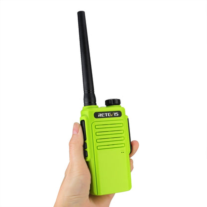 RETEVIS RT47 PMR446 16CHS IP67 Waterproof FRS Two Way Radio Handheld Walkie Talkie, EU Plug(Green) - Handheld Walkie Talkie by RETEVIS | Online Shopping South Africa | PMC Jewellery | Buy Now Pay Later Mobicred