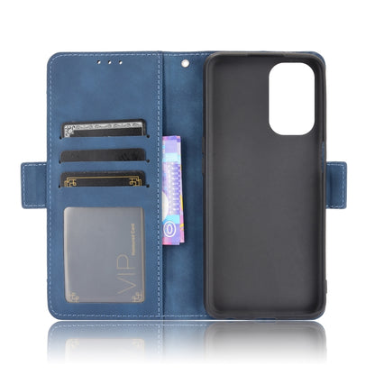 For OPPO A54 5G / A74 5G / A93 5G Skin Feel Calf Pattern Horizontal Flip Leather Case with Holder & Card Slots & Photo Frame(Blue) - OPPO Cases by PMC Jewellery | Online Shopping South Africa | PMC Jewellery | Buy Now Pay Later Mobicred