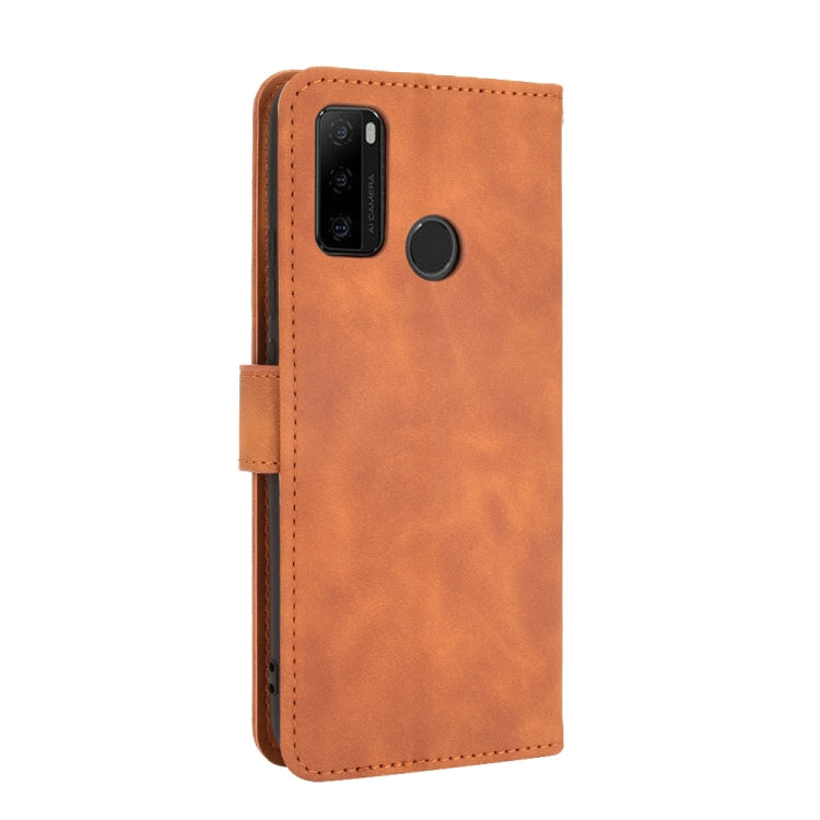 For Ulefone Note 10 Solid Color Skin Feel Magnetic Buckle Horizontal Flip Calf Texture PU Leather Case with Holder & Card Slots & Wallet(Brown) - Ulefone Cases by PMC Jewellery | Online Shopping South Africa | PMC Jewellery | Buy Now Pay Later Mobicred