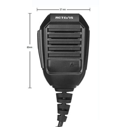 RETEVIS RS-113 2 Pin Remote Speaker Microphone for H777/UV5R/RT21/RT1/RT3 - Microphones & Headsets by RETEVIS | Online Shopping South Africa | PMC Jewellery | Buy Now Pay Later Mobicred