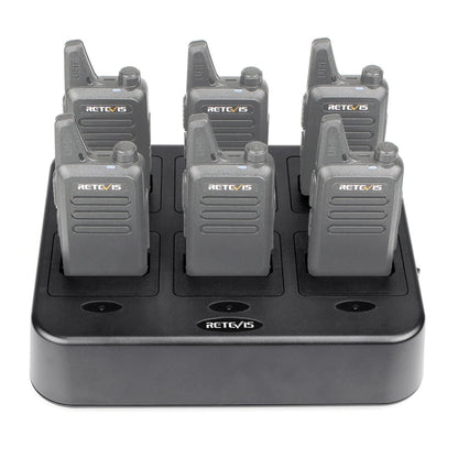 RETEVIS RTC22 Multi-function Six-Way Walkie Talkie Charger for Retevis RT22, US Plug - Batteries & Chargers by RETEVIS | Online Shopping South Africa | PMC Jewellery | Buy Now Pay Later Mobicred