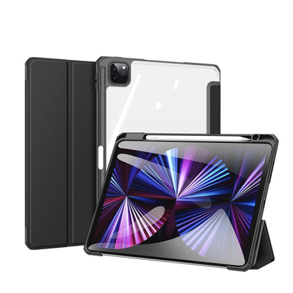 For iPad Pro 11 2022 / 2021 / 2020 DUX DUCIS TOBY Series Shockproof PU Leather + PC + TPU Horizontal Flip Tablet Case with Holder & Pen Slot & Sleep / Wake-up Function(Black) - iPad Pro 11 (2022/2021) Cases by DUX DUCIS | Online Shopping South Africa | PMC Jewellery | Buy Now Pay Later Mobicred