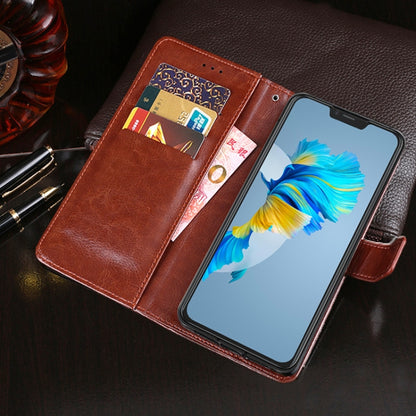 For Cubot C20 idewei Crazy Horse Texture Horizontal Flip Leather Case with Holder & Card Slots & Wallet(Sky Blue) - More Brand by idewei | Online Shopping South Africa | PMC Jewellery | Buy Now Pay Later Mobicred