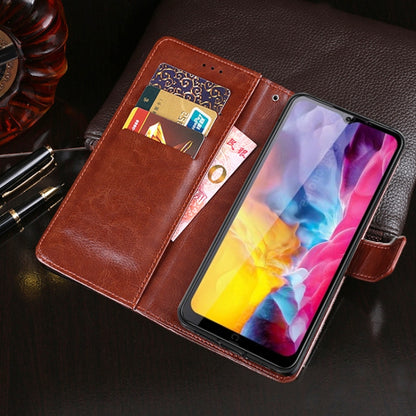 For Oukitel C23 Pro idewei Crazy Horse Texture Horizontal Flip Leather Case with Holder & Card Slots & Wallet(Blue) - More Brand by idewei | Online Shopping South Africa | PMC Jewellery | Buy Now Pay Later Mobicred