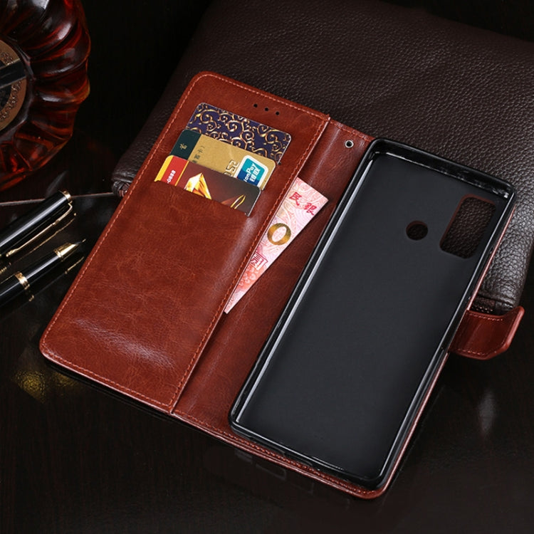 For Oukitel C23 Pro idewei Crazy Horse Texture Horizontal Flip Leather Case with Holder & Card Slots & Wallet(Red) - More Brand by idewei | Online Shopping South Africa | PMC Jewellery | Buy Now Pay Later Mobicred