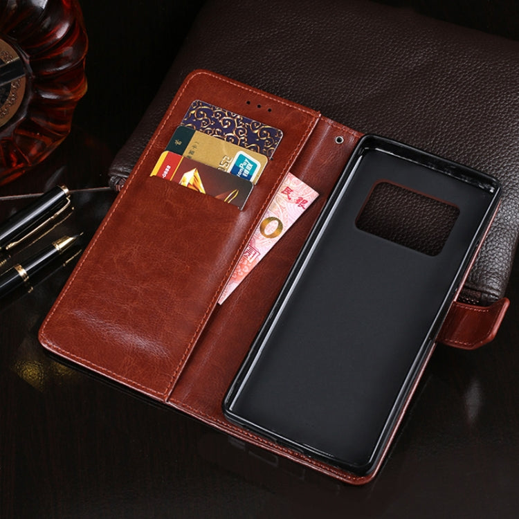 For Sharp Aquos R6 idewei Crazy Horse Texture Horizontal Flip Leather Case with Holder & Card Slots & Wallet(Black) - More Brand by idewei | Online Shopping South Africa | PMC Jewellery | Buy Now Pay Later Mobicred