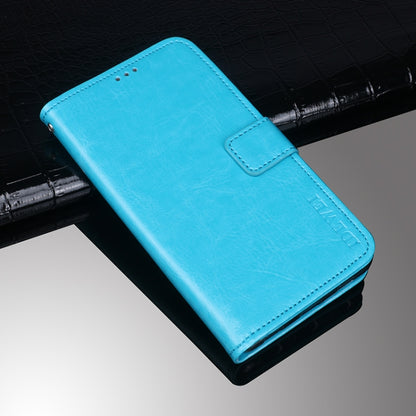 For Sharp Aquos R6 idewei Crazy Horse Texture Horizontal Flip Leather Case with Holder & Card Slots & Wallet(Sky Blue) - More Brand by idewei | Online Shopping South Africa | PMC Jewellery | Buy Now Pay Later Mobicred