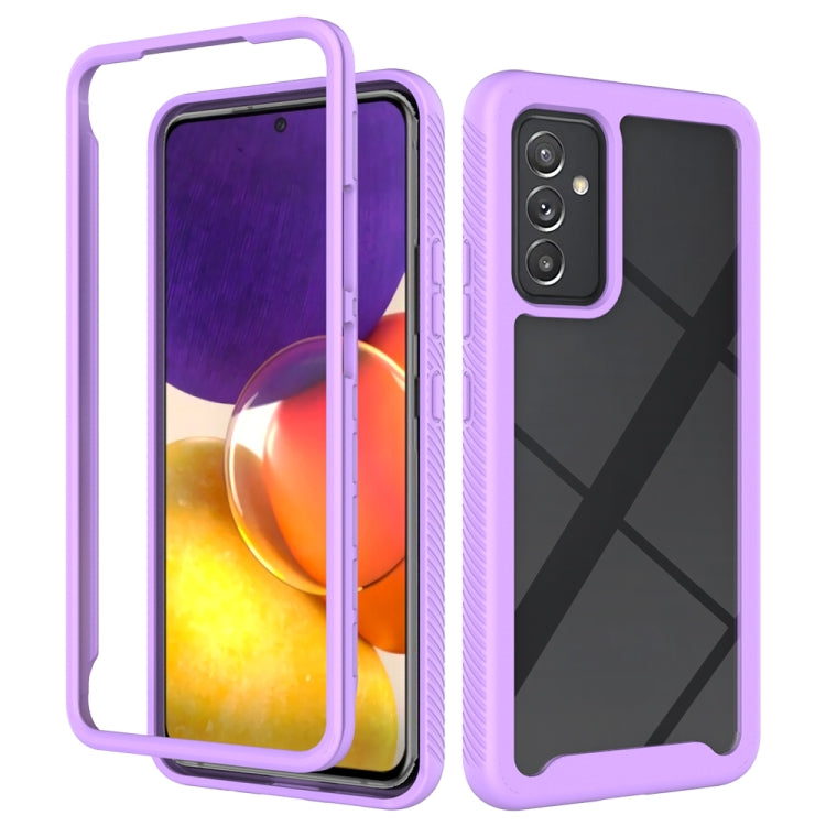 For Samsung Galaxy A82 5G Starry Sky Solid Color Series Shockproof PC + TPU Case(Purple) - Galaxy Phone Cases by PMC Jewellery | Online Shopping South Africa | PMC Jewellery