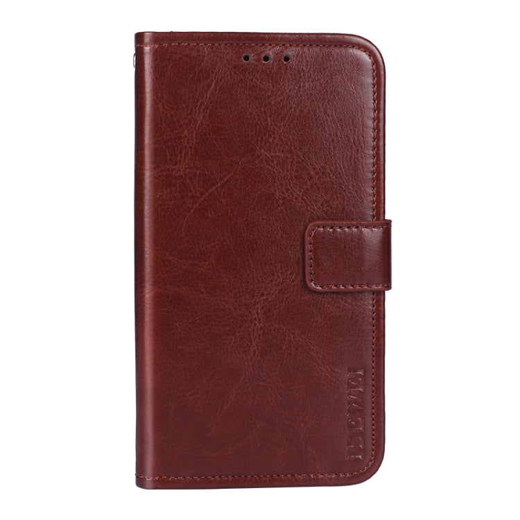 For Wiko Y62 idewei Crazy Horse Texture Horizontal Flip Leather Case with Holder & Card Slots & Wallet(Brown) - More Brand by idewei | Online Shopping South Africa | PMC Jewellery | Buy Now Pay Later Mobicred