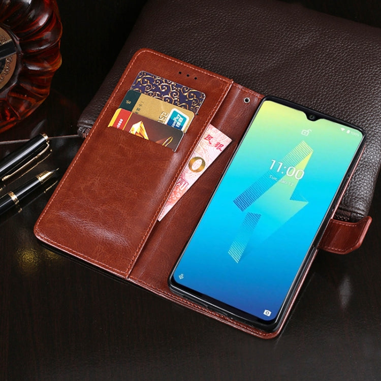 For Wiko Power U10 idewei Crazy Horse Texture Horizontal Flip Leather Case with Holder & Card Slots & Wallet(White) - Wiko by idewei | Online Shopping South Africa | PMC Jewellery | Buy Now Pay Later Mobicred