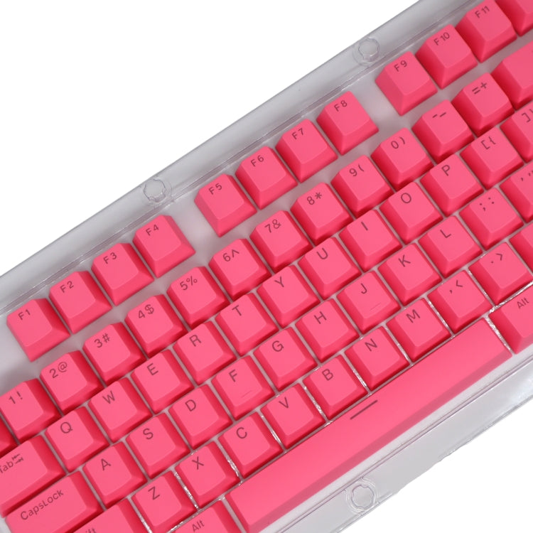 HXSJ P9 104 Keys PBT Color Mechanical Keyboard Keycaps(Rose Red) - Other by HXSJ | Online Shopping South Africa | PMC Jewellery | Buy Now Pay Later Mobicred